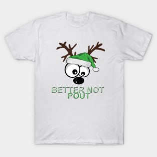 Big Eyes “Better Not Pout” Reindeer T-Shirt